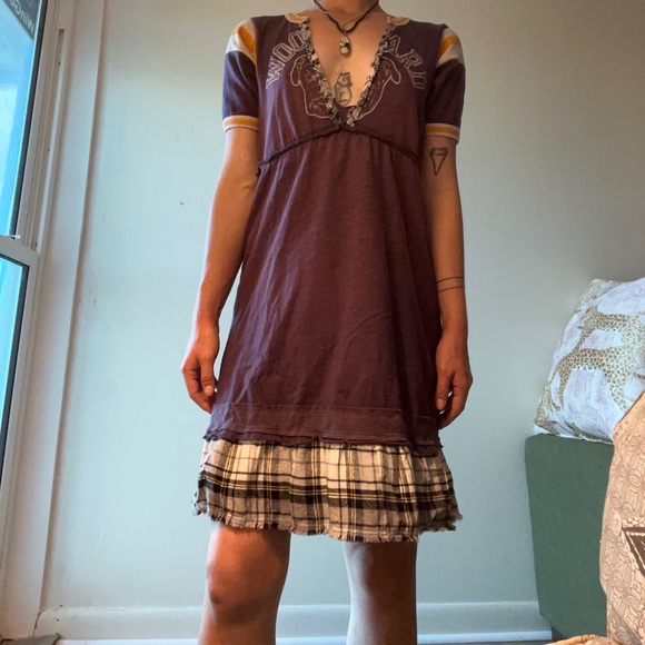 Free People Dresses & Skirts - Free People funky tshirt material dress